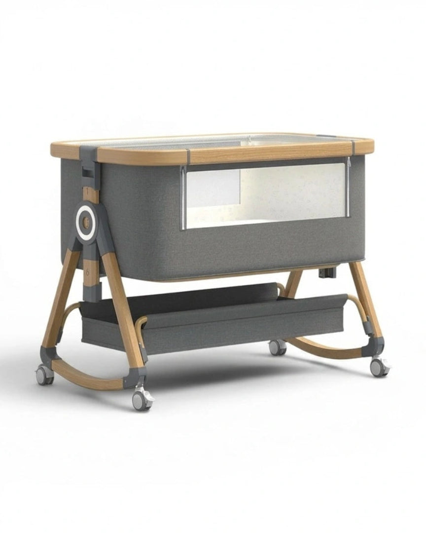 Lit cododo golden réglable en hauteur, bébé, vue côté