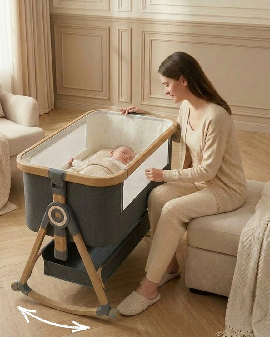 Lit cododo golden réglable en hauteur, bébé avec maman
